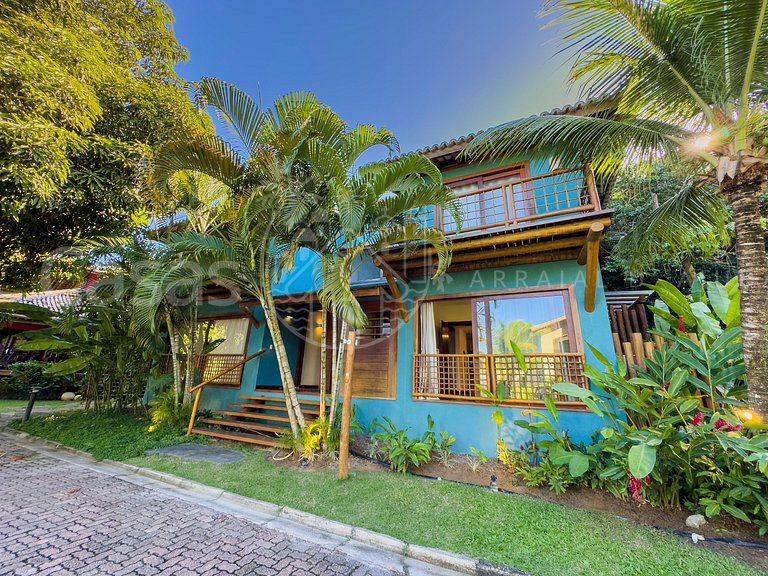 Casa Azul Solar - Casa em condomínio à beira mar