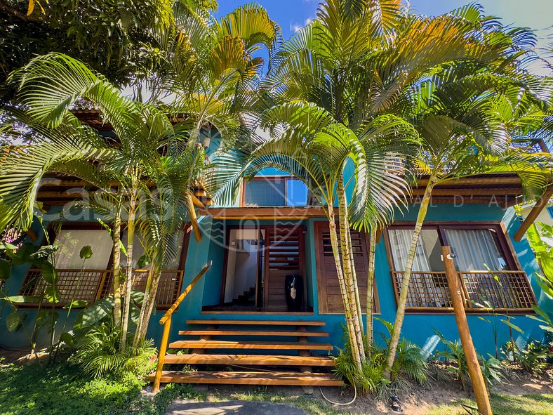 Casa Azul Solar - Casa em condomínio à beira mar