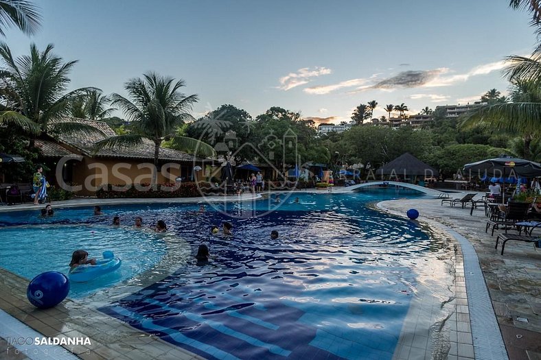 Casa Girassol - Casa com vista mar em condominio à beira mar