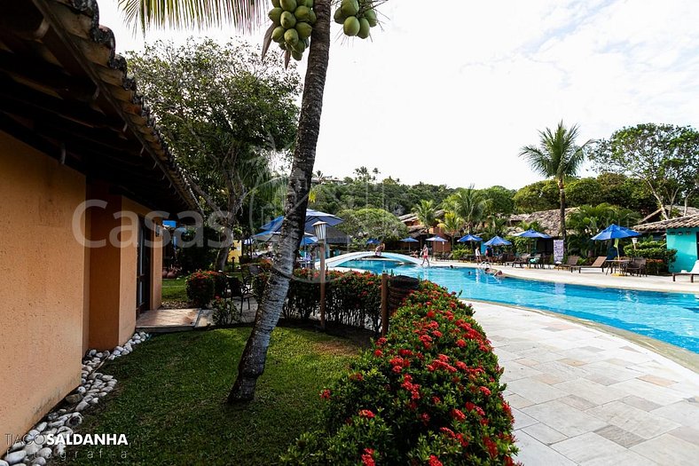 Casa Girassol - Casa com vista mar em condominio à beira mar