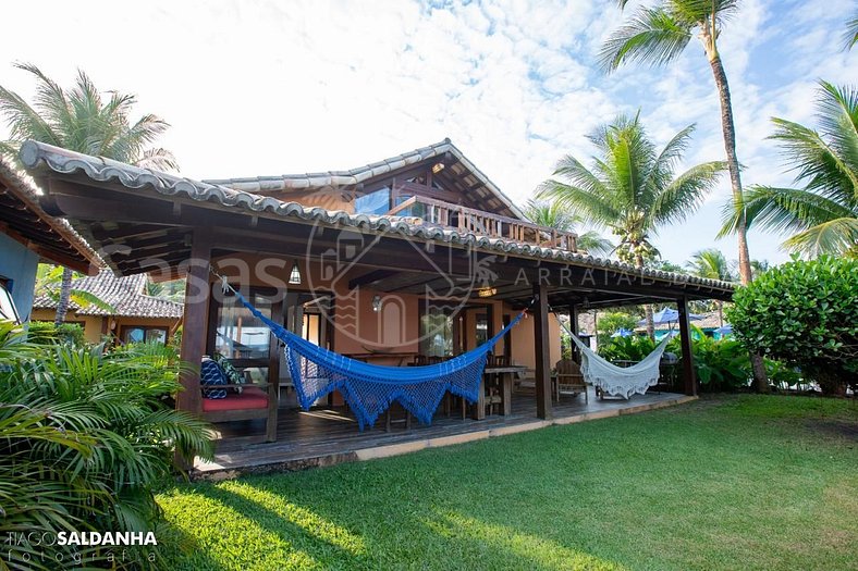 Casa Girassol - Casa com vista mar em condominio à beira mar